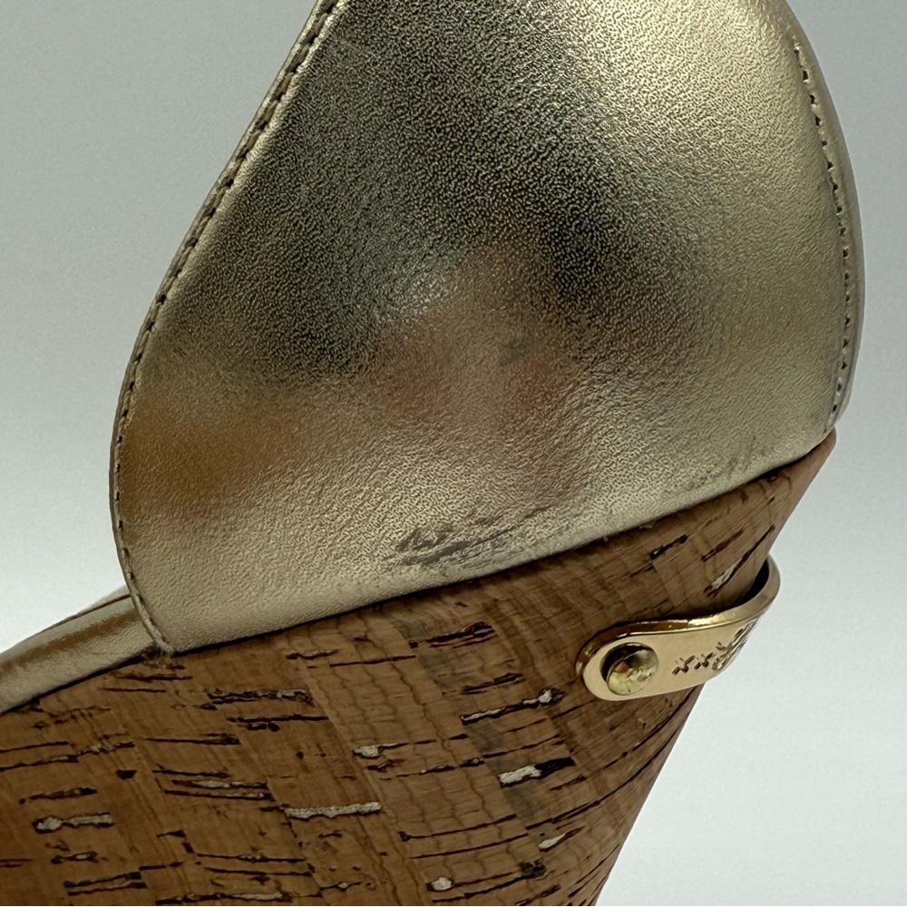 Lilly Pulitzer "Bridgette" Metallic Gold / Cork Wedge
Sandals in Size 10M - Picture 7 of 16